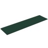 Pannelli Murali 12 pz Verde Scuro 60x15 cm Tessuto 1,08 m²