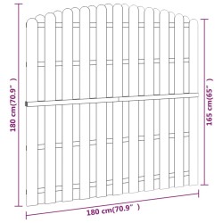 Pannello di Recinzione in Pino Impregnato 180x(165-180) cm