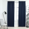   Tende Oscuranti con Ganci 2 pz Blue 140x175 cm