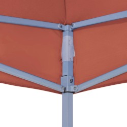   Tetto per Tendone per Feste 3x3 m Terracotta 270 g/m²