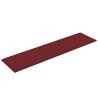 Pannelli Murali 12 pz Rosso Vino 60x15 cm Tessuto 1,08 m²