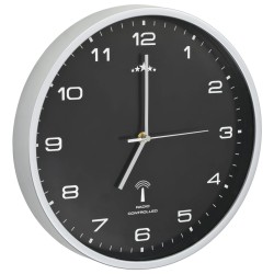   Orologio a Parete Radiocontrollato Movimento Quarzo 31 cm Nero