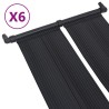 vidaXL Pannelli Solari Riscaldatori per Piscina 6 pz 80x310 cm