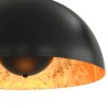   Lampadari 2 pz Nero e Oro Semi-Sferici 40 cm E27