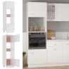   Armadio per Microonde Bianco 60x57x207 cm in Legno Ingegnerizzato