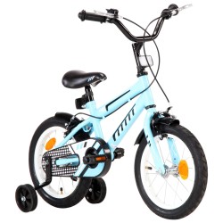   Bici per Bambini 14 Pollici Nera e Blu