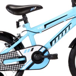   Bici per Bambini 14 Pollici Nera e Blu