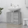   Mobile Lavabo Grigio Sonoma 63x30x54 cm in Legno Ingegnerizzato