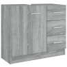   Mobile Lavabo Grigio Sonoma 63x30x54 cm in Legno Ingegnerizzato