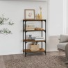   Libreria rovere fumo 60x33x100 cm Legno ingegnerizzato e Acciaio