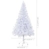 vidaXL Albero di Natale Artificiale con Supporto 120 cm 230 Rami