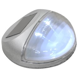 vidaXL Lampade Solari da Parete da Esterni a LED 12 pz Rotonde Argento