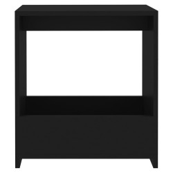 vidaXL Tavolino Nero 50x26x50 cm in Truciolato