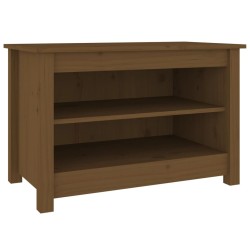 vidaXL Scarpiera Miele 70x38x45,5 cm in Legno Massello di Pino