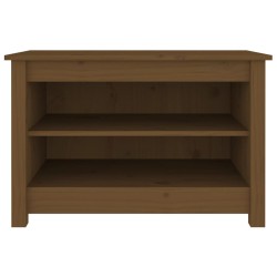 vidaXL Scarpiera Miele 70x38x45,5 cm in Legno Massello di Pino