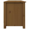 vidaXL Scarpiera Miele 110x38x45,5 cm in Legno Massello di Pino