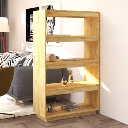 vidaXL Libreria/Divisorio 80x35x135 cm in Legno Massello di Pino