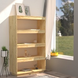 vidaXL Libreria/Divisorio 80x35x135 cm in Legno Massello di Pino