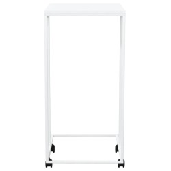 vidaXL Tavolino con Ruote Bianco 40x30x63,5cm in Legno Ingegnerizzato