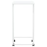 vidaXL Tavolino con Ruote Bianco 40x30x63,5cm in Legno Ingegnerizzato