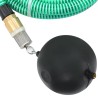 vidaXL Tubo di Aspirazione con Raccordi in Ottone Verde 1,1" 15 m PVC