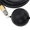 vidaXL Tubo di Aspirazione con Raccordi in Ottone Nero 1,1" 20 m PVC