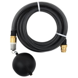 vidaXL Tubo di Aspirazione con Raccordi in Ottone Nero 1,1" 25 m PVC