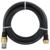 vidaXL Tubo di Aspirazione con Raccordi in Ottone Nero 1,1" 7 m PVC