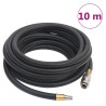 vidaXL Tubo Aria Ibrido Nero 0,6" 10 m in Gomma e PVC