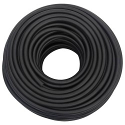 vidaXL Tubo Aria Ibrido Nero 0,6" 50 m in Gomma e PVC