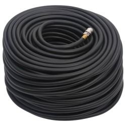 vidaXL Tubo Aria Ibrido Nero 0,6" 50 m in Gomma e PVC