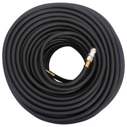 vidaXL Tubo Aria Ibrido Nero 0,6" 20 m in Gomma e PVC