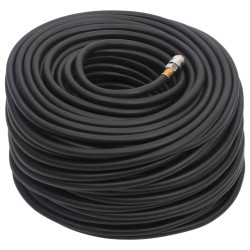 vidaXL Tubo Aria Ibrido Nero 0,6" 100 m in Gomma e PVC