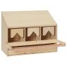 vidaXL Casetta Cova per Galline 3 Scomparti 72x33x54 cm Legno di Pino