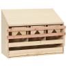 vidaXL Casetta Cova per Galline 3 Scomparti 72x33x54 cm Legno di Pino