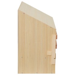 vidaXL Casetta Cova per Galline 3 Scomparti 72x33x54 cm Legno di Pino