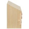 vidaXL Casetta Cova per Galline 3 Scomparti 72x33x54 cm Legno di Pino