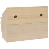 vidaXL Casetta Cova per Galline 3 Scomparti 72x33x54 cm Legno di Pino