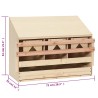 vidaXL Casetta Cova per Galline 3 Scomparti 72x33x54 cm Legno di Pino