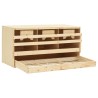 vidaXL Casetta Cova per Galline 3 Scomparti 72x33x38 cm Legno di Pino