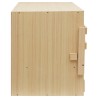 vidaXL Casetta Cova per Galline 3 Scomparti 72x33x38 cm Legno di Pino