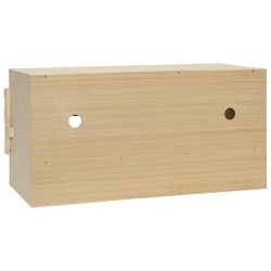 vidaXL Casetta Cova per Galline 3 Scomparti 72x33x38 cm Legno di Pino