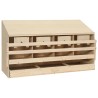 vidaXL Casetta Cova per Galline 4 Scomparti 106x40x59 cm Legno di Pino