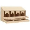 vidaXL Casetta Cova per Galline 4 Scomparti 106x40x59 cm Legno di Pino