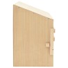 vidaXL Casetta Cova per Galline 4 Scomparti 106x40x59 cm Legno di Pino