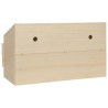 vidaXL Casetta Cova per Galline 4 Scomparti 106x40x59 cm Legno di Pino