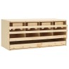 vidaXL Casetta Cova per Galline 4 Scomparti 106x40x45 cm Legno di Pino