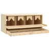 vidaXL Casetta Cova per Galline 4 Scomparti 106x40x45 cm Legno di Pino