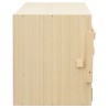 vidaXL Casetta Cova per Galline 4 Scomparti 106x40x45 cm Legno di Pino