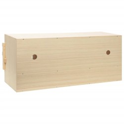 vidaXL Casetta Cova per Galline 4 Scomparti 106x40x45 cm Legno di Pino